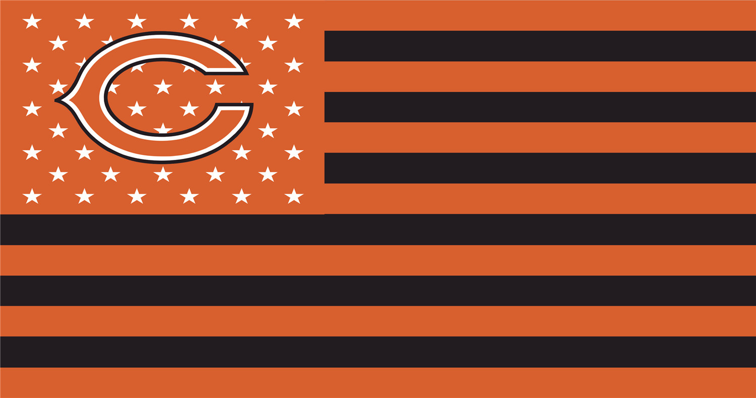 Chicago Bears Flags fabric transfer